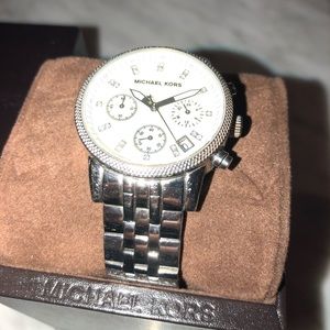 Sterling silver Michael Kors watch
